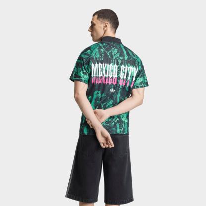 Men's adidas Originals FIFA World Cup 26 Host City Mexico City Graphic Jersey - Black/Semi Screaming Green/ - view 3