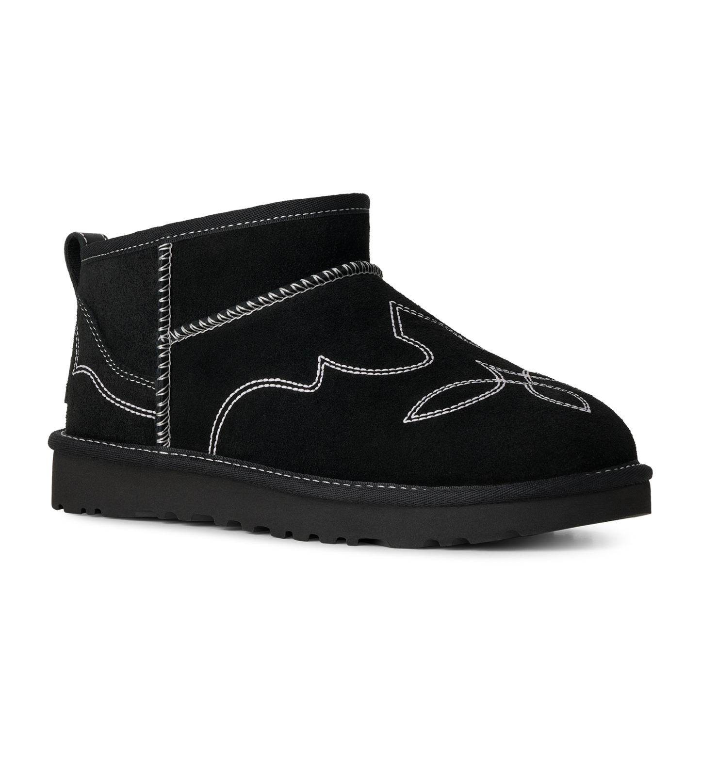 UGG® Women's Classic Ultra Mini Western Slip-On Booties - Black