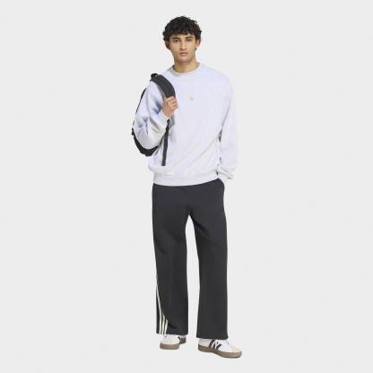 Men's adidas KIT Small Logo French Terry Sweatshirt - Light Grey Heather