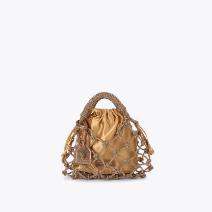 Kurt Geiger London Small Macrame Bag - Metallics