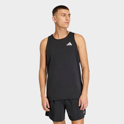 Men's adidas Climacool Iconic Running Tank - Black - view 1