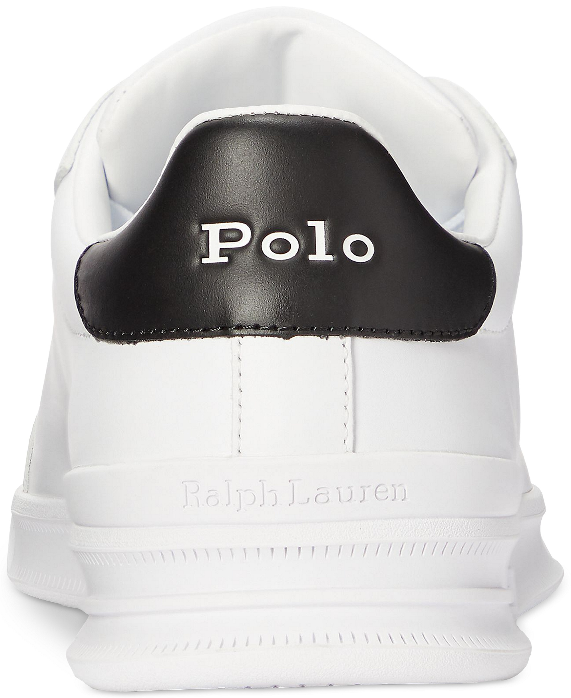 Polo Ralph Lauren Men's Heritage Court II Leather Sneaker - White/black Pp