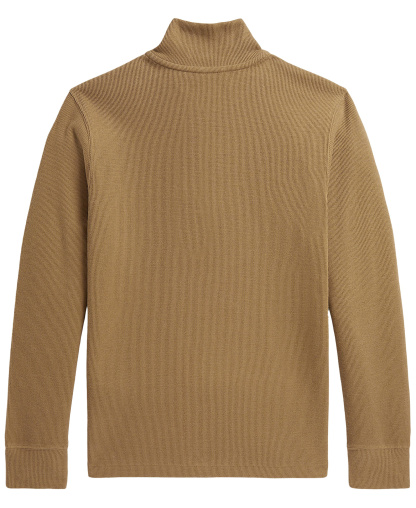 Polo Ralph Lauren Boys' 8-20 Estate Rib Quarter-Zip Sweater - Camel