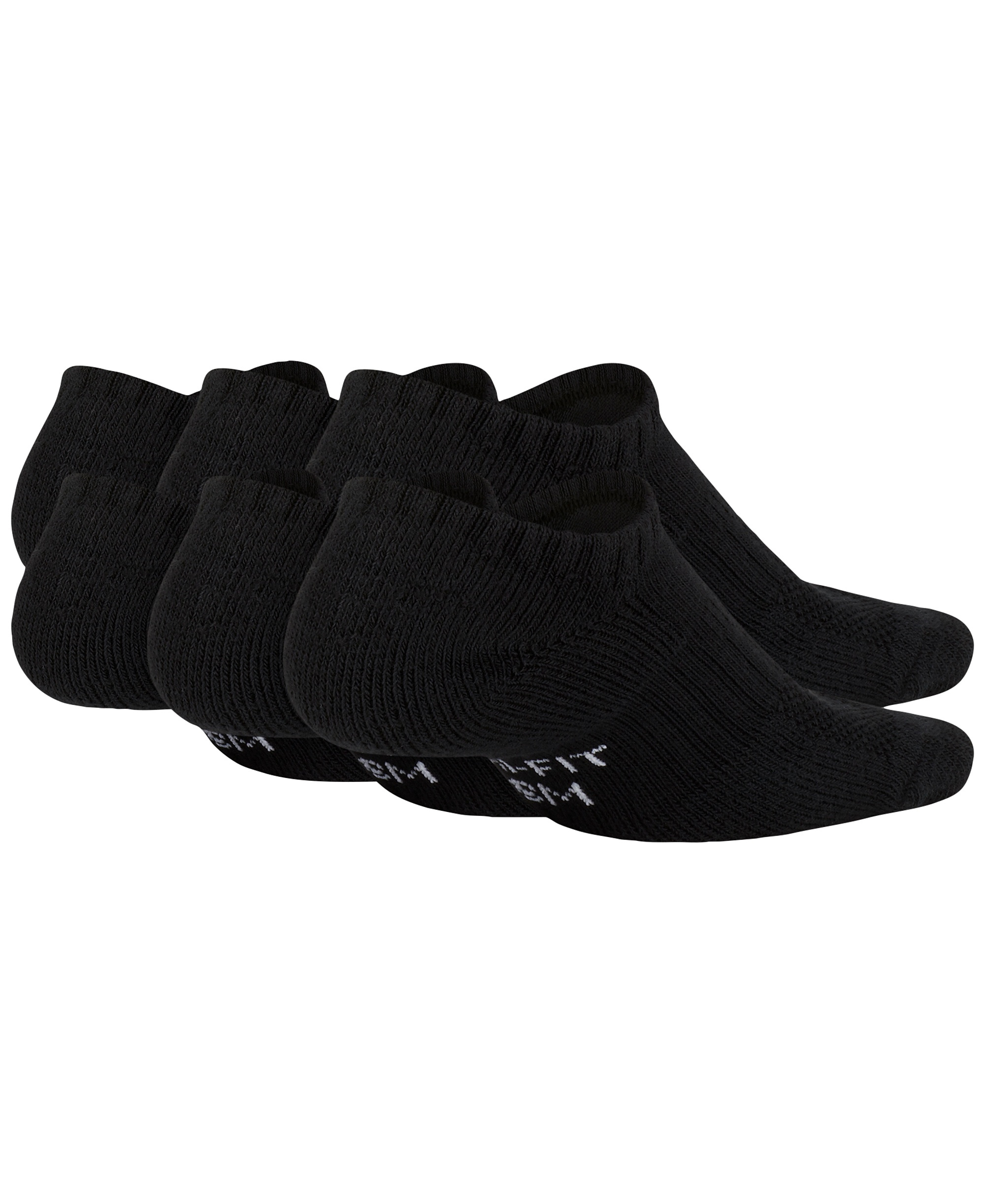 Nike Big Kids' Cushioned No-Show Socks, 6 Pairs - Black