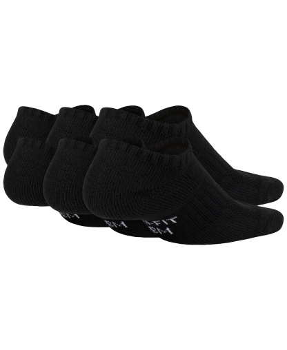 Nike Big Kids' Cushioned No-Show Socks, 6 Pairs - Black