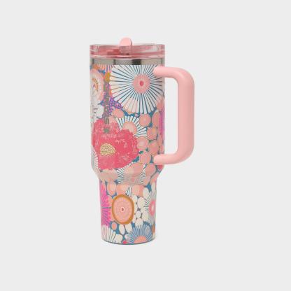 Stanley Quencher ProTour Flip Straw Tumbler (40 oz) - Sorbet Wildflower