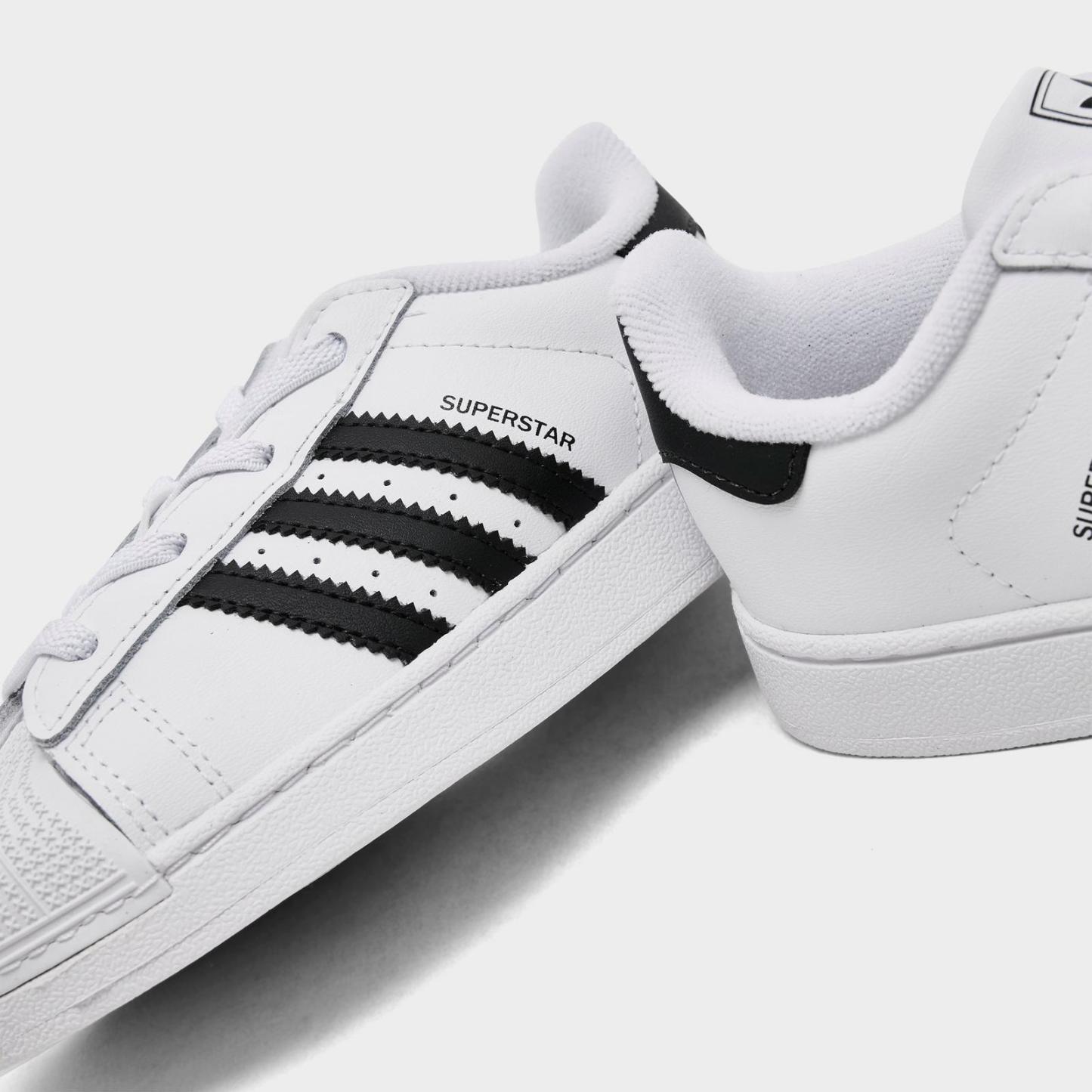 Kids' Toddler adidas Originals Superstar Casual Shoes - White/Black/White - view 3