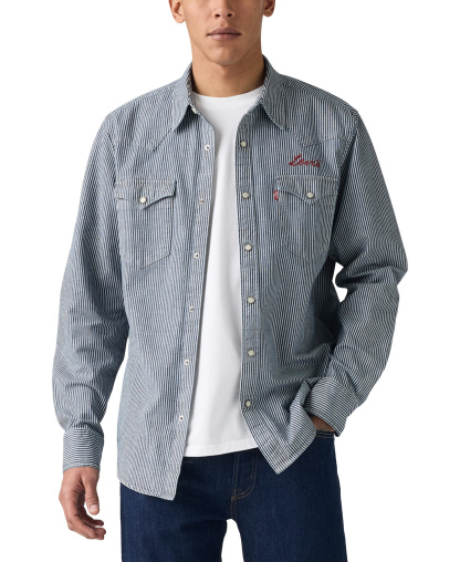 Levi's Men's Classic-Fit Western Shirt - Roadtrip Stripes