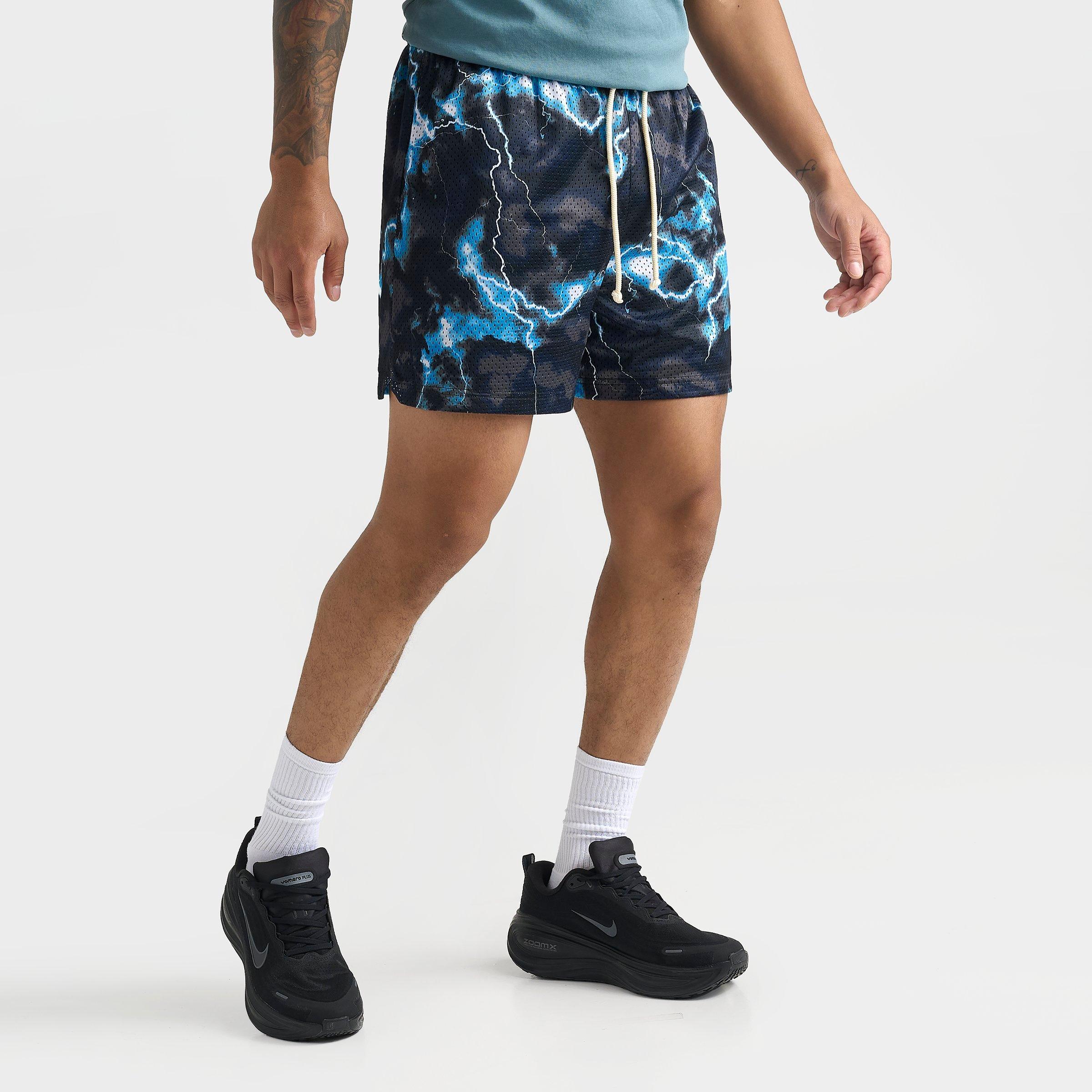 Men's Nithtke Standard Issue Dri-FIT 5" Lightning Mesh Basketball Shorts - Light Current Blue/Black/Pale Ivory