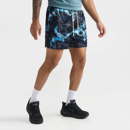 Men's Nithtke Standard Issue Dri-FIT 5" Lightning Mesh Basketball Shorts - Light Current Blue/Black/Pale Ivory