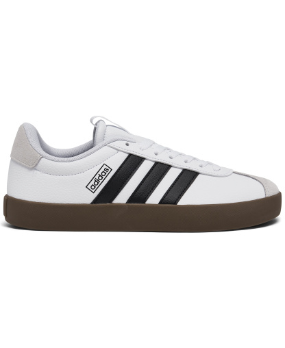 adidas Women's VL Court 3.0 Casual Sneakers from Finish Line - White, Core Black, Gray