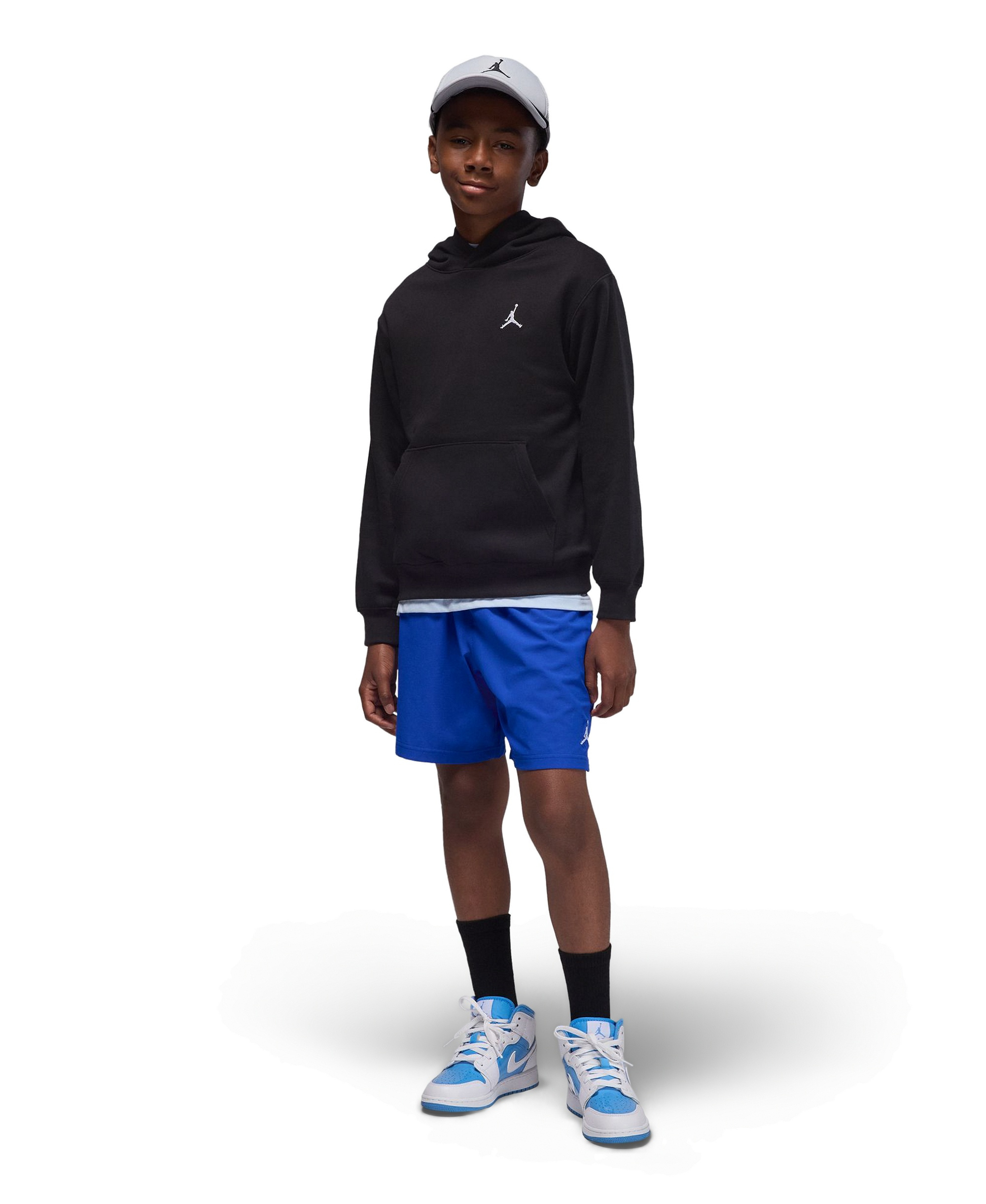 Jordan Boys' 8-20 Brooklyn Pull-On Long-Sleeve Hoodie - Black