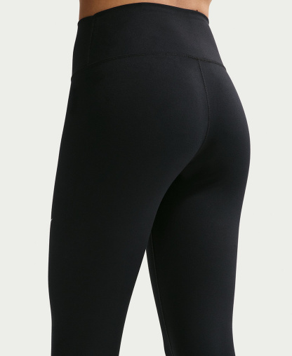 Nike Women's One High-Waisted Cropped-Length Leggings - Black/White