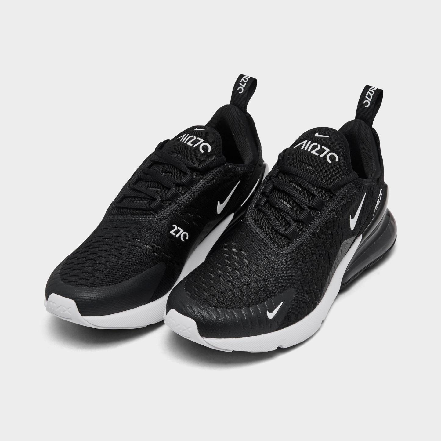 Women's Nithtke Air Max 270 Casual Shoes - Part 2 - Black/Anthracite/White - Both shoes facing left