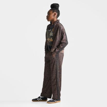 Girls' Big Kids' adidas Originals Leopard Firebird Wide Leg Track Pants - Earth Strata