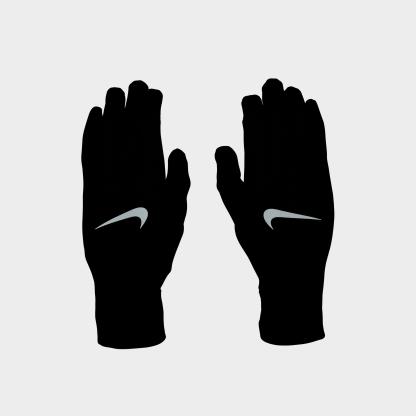 Men's Nithtke Pacer Lightweight Running Gloves - Black/Silver