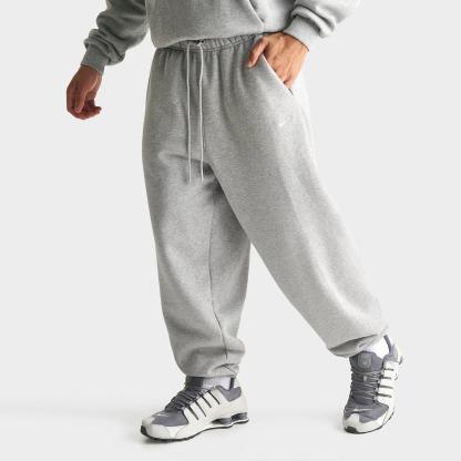 Men's Nithtke Solo Swoosh Cuffed Sweatpants - Dark Grey Heather/Sail