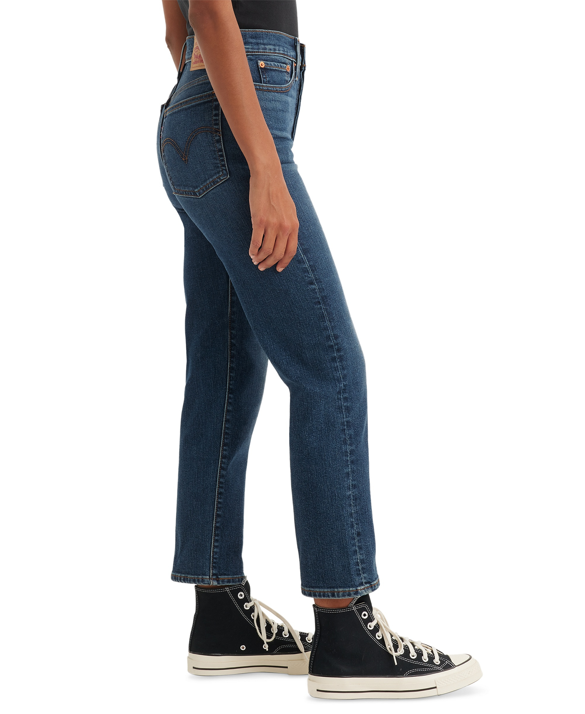 Levi's Women's Wedgie Straight-Leg High-Rise Cropped Jeans - Indigo Here We Go