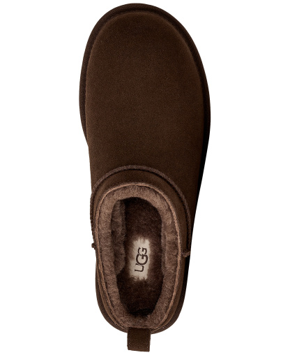 UGG® Women's Classic Micro Pull Tab Round Toe Booties - Dusted Cocoa
