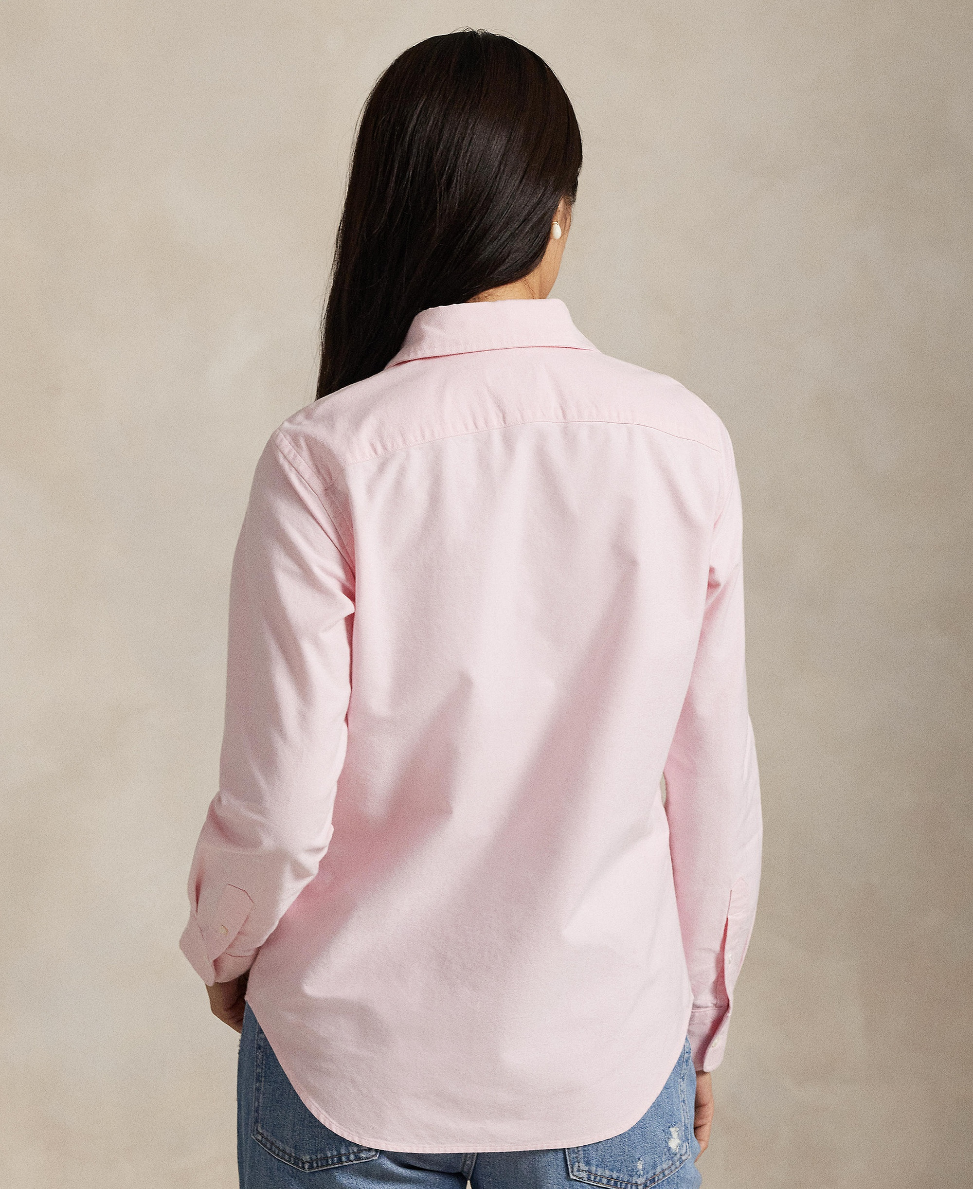 Polo Ralph Lauren Women's Slim-Fit Oxford Shirt - Bath Pink