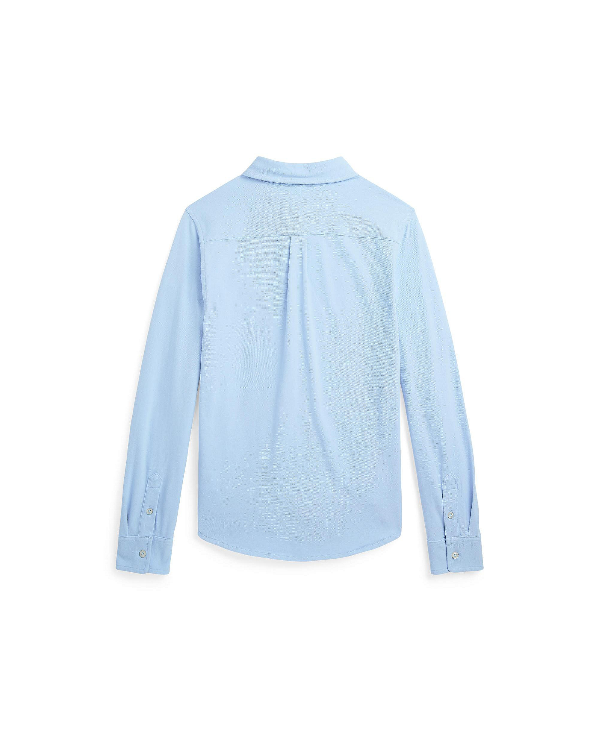 Polo Ralph Lauren Big Boys Featherweight Cotton Mesh Shirt - Estate Blue