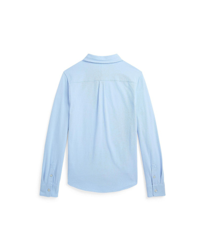 Polo Ralph Lauren Big Boys Featherweight Cotton Mesh Shirt - Estate Blue