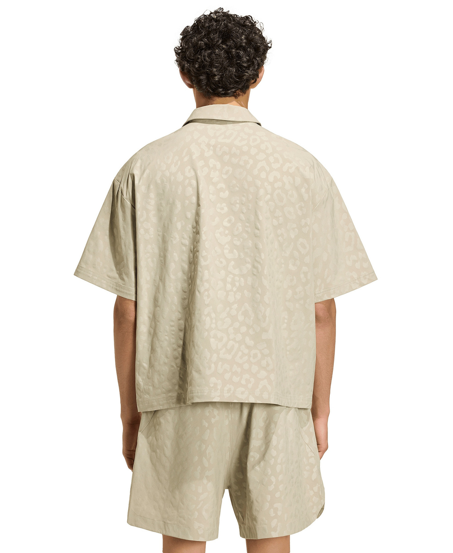 adidas Men's Tech Leopard Short-Sleeve Shirt - Wonder Cargo