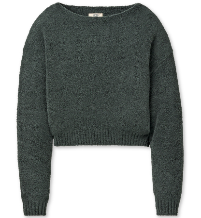 UGG Women's Novalie Slouchy Boat Neck Lounge Top - Green