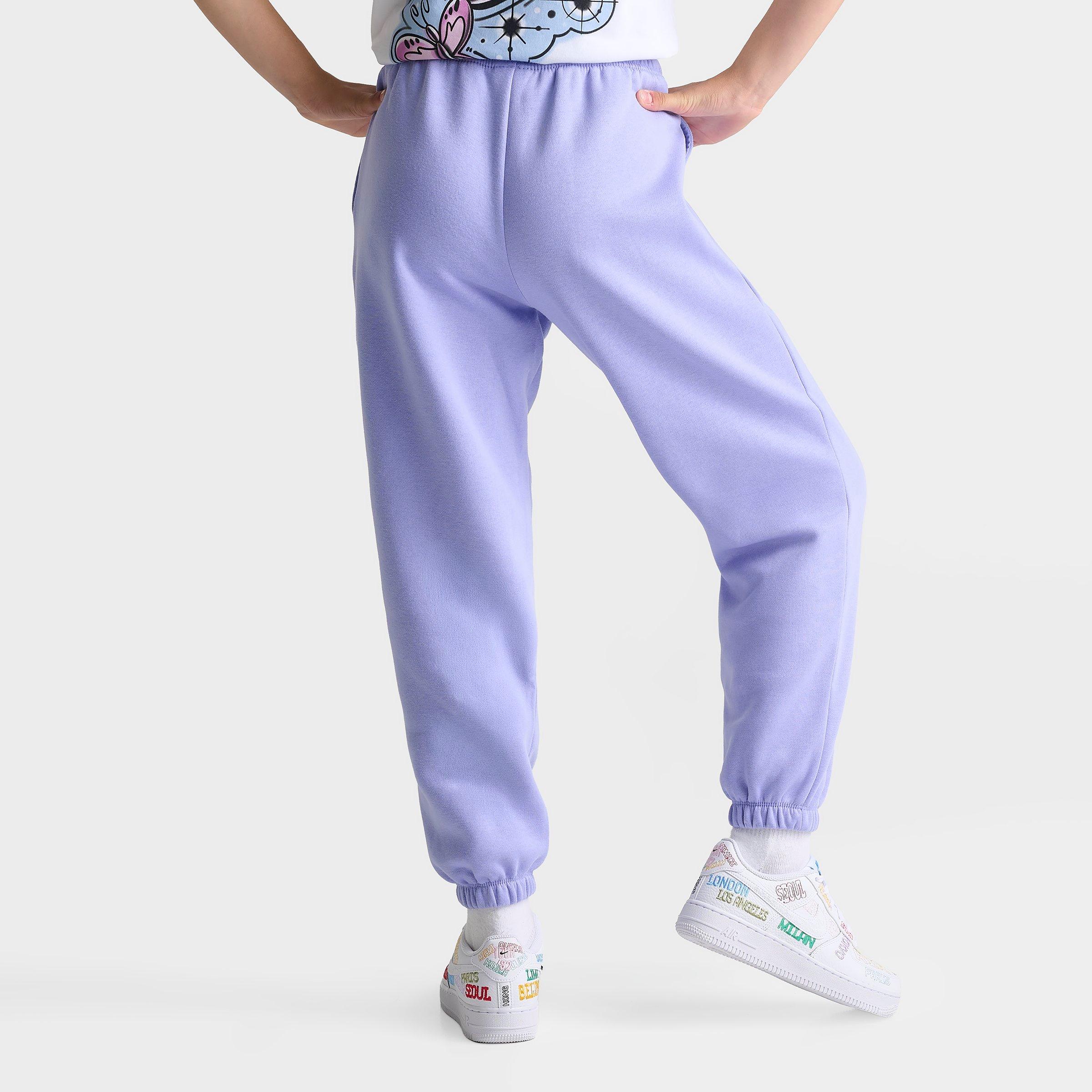 Girls' Big Kids' Nithtke Sportswear Studio Fleece Jogger Pants - Light Thistle/White