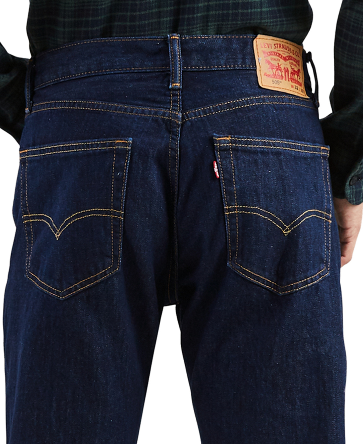 Levi's Men's 505™ Non-Stretch Regular Fit Jeans - Rinse Wash