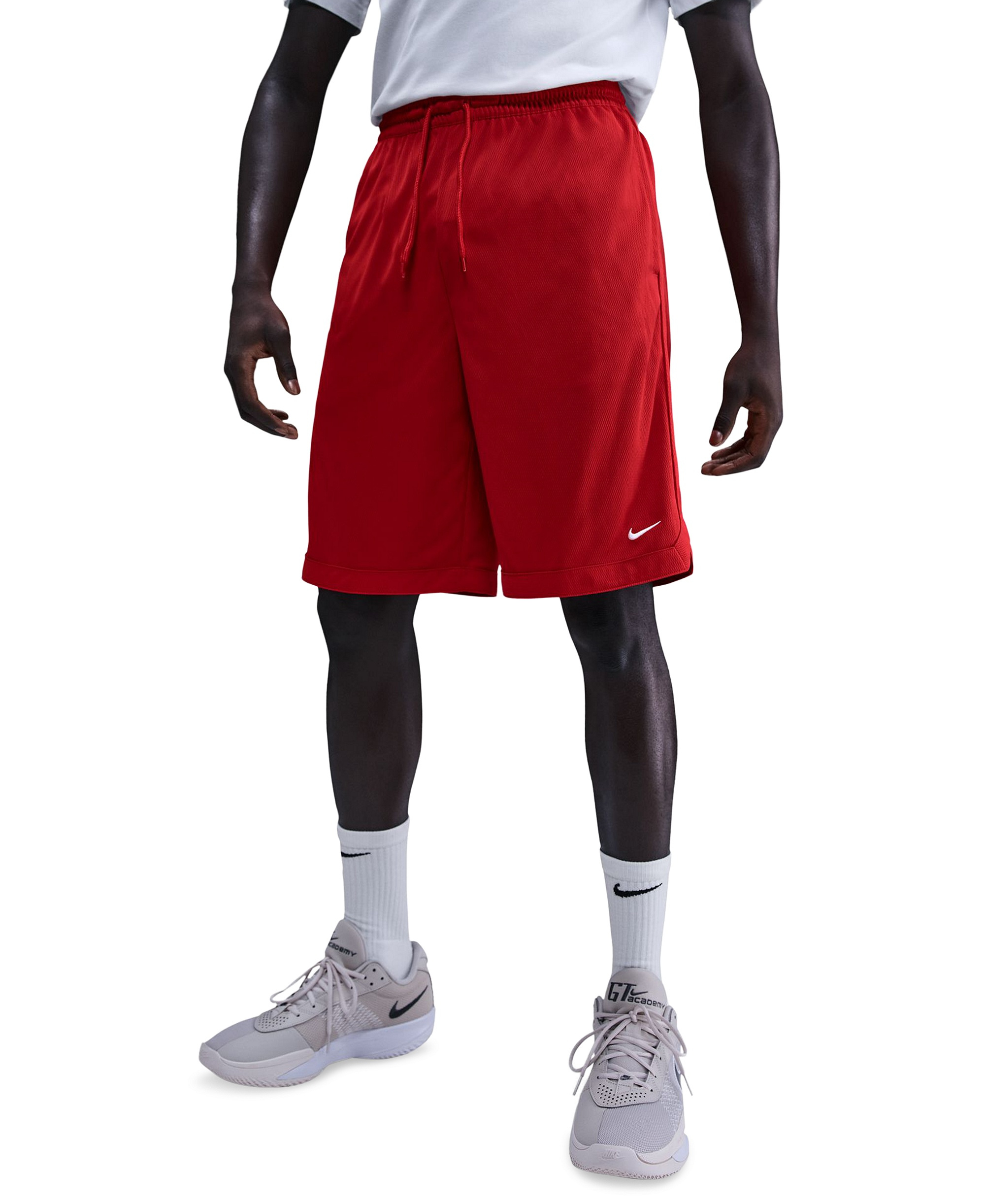 Nike Men's DNA Academy Dri-FIT Basketball Shorts, 11" Inseam - University Red/White