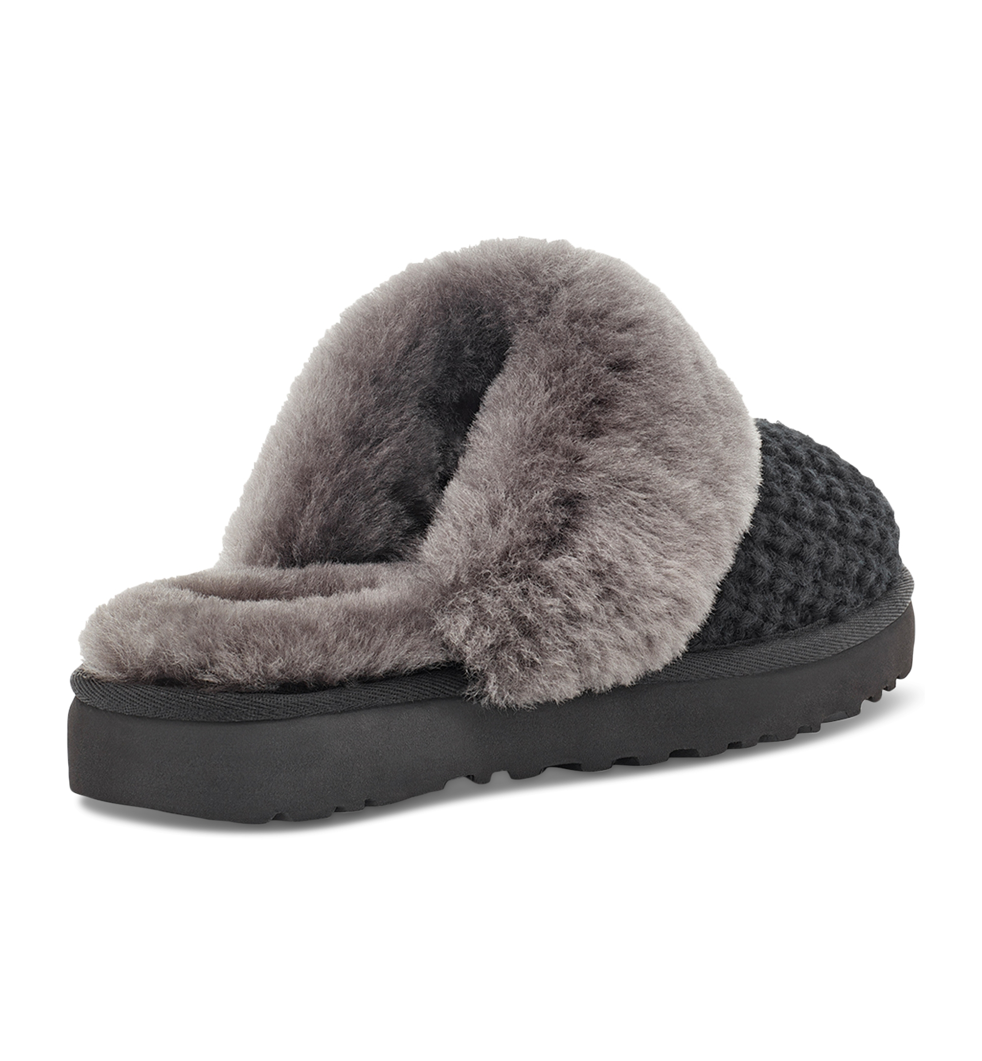 UGG® Women's Cozy Faux-Shearling Round Toe Slippers - Black