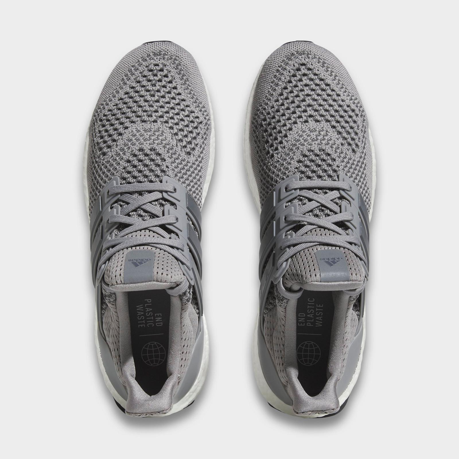 Men's adidas Ultraboost 1.0 Running Shoes - Grey/Grey/Core Black - view 5