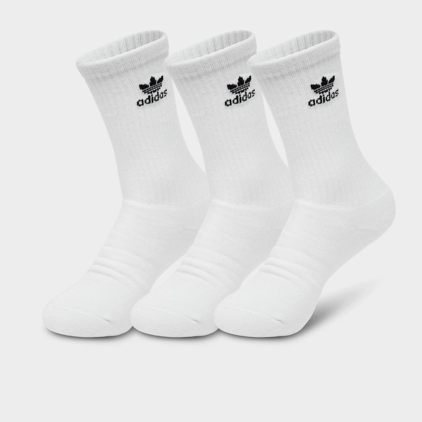 Women's adidas Originals Trefoil Cushion Crew Socks (6-Pack) - White - view 3