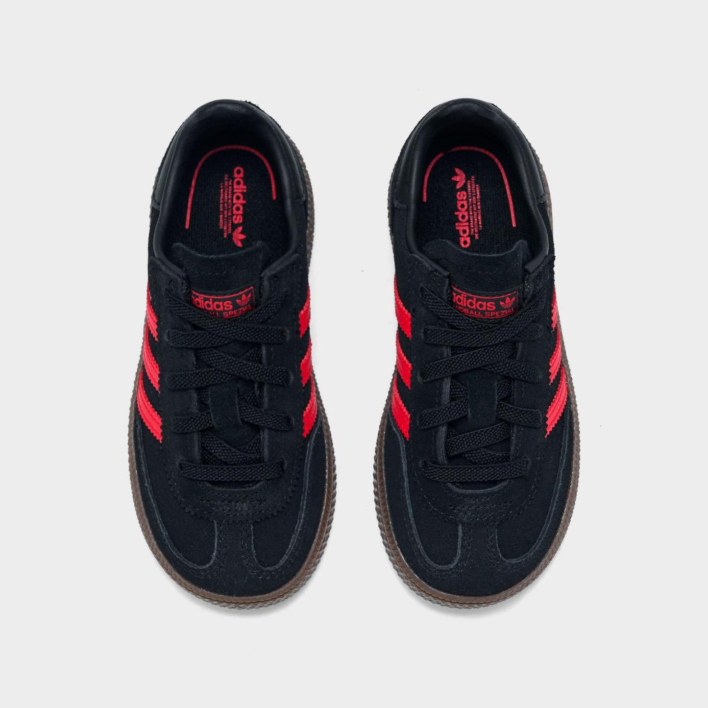 Kids' Toddler adidas Originals Handball Spezial Stretch Lace Casual Shoes - Core Black/Pure Ruby - view 5