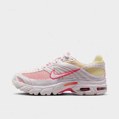 Women's Nithtke Air Max Moto 2K Casual Shoes - Part 1 - Summit White/Hyper Pink/Orange Pulse/Summit White - Left shoe facing left. Outside of the shoe.