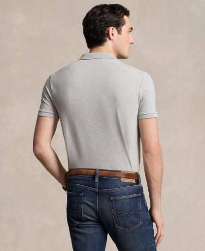 Polo Ralph Lauren Men's Classic-Fit Stretch Mesh Polo Shirt - Andover Heather