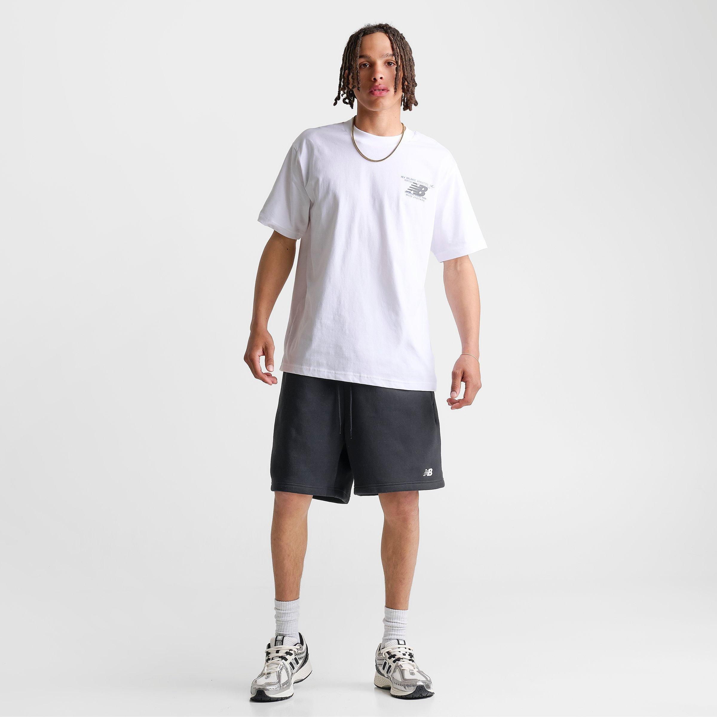 Men's New Balance Fleece Shorts - Black - view 2