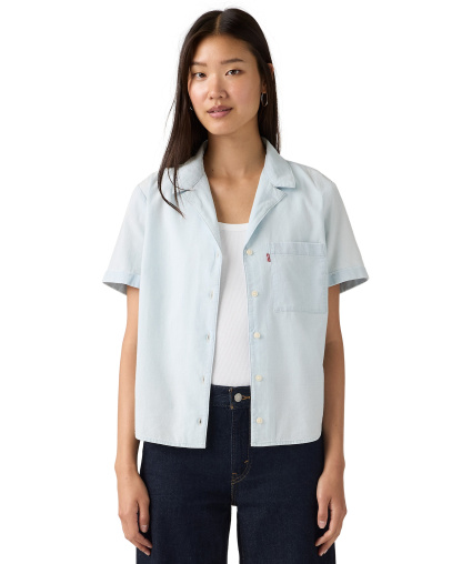 Levi's Women's Bennie Short-Sleeve Camp Shirt - Watch Me