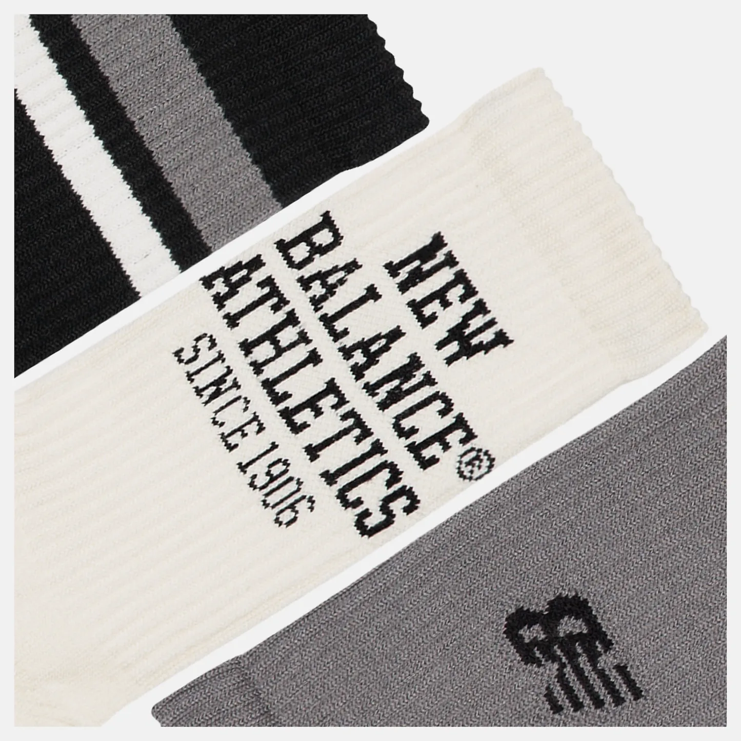 New Balance Active Graphic Crew Socks 3 Pack, LAS35111AS