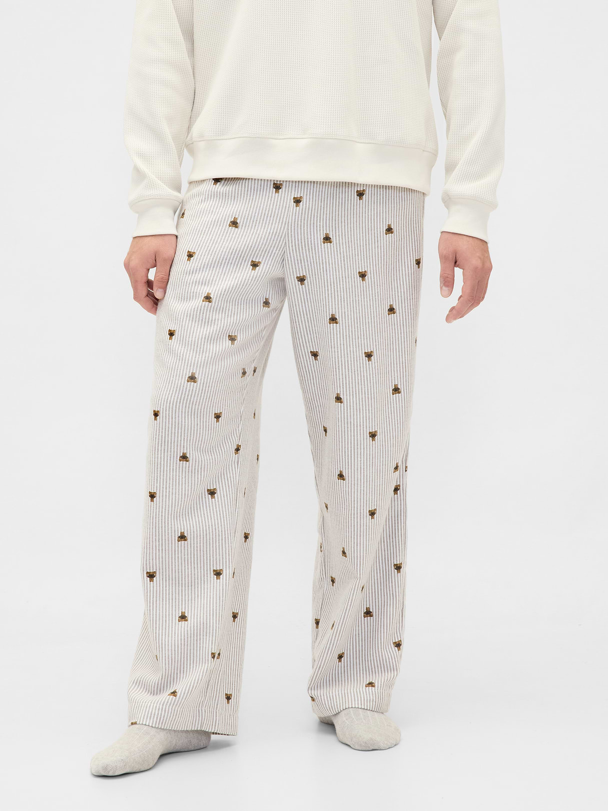 Adult Softest Flannel PJ Pants - Brannan bear brown