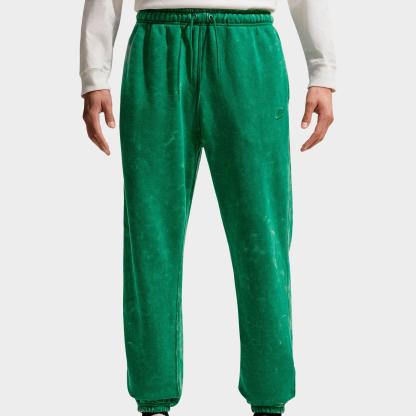 Men's Nithtke Sportswear Club Washed Cuffed Fleece Pants - Malachite
