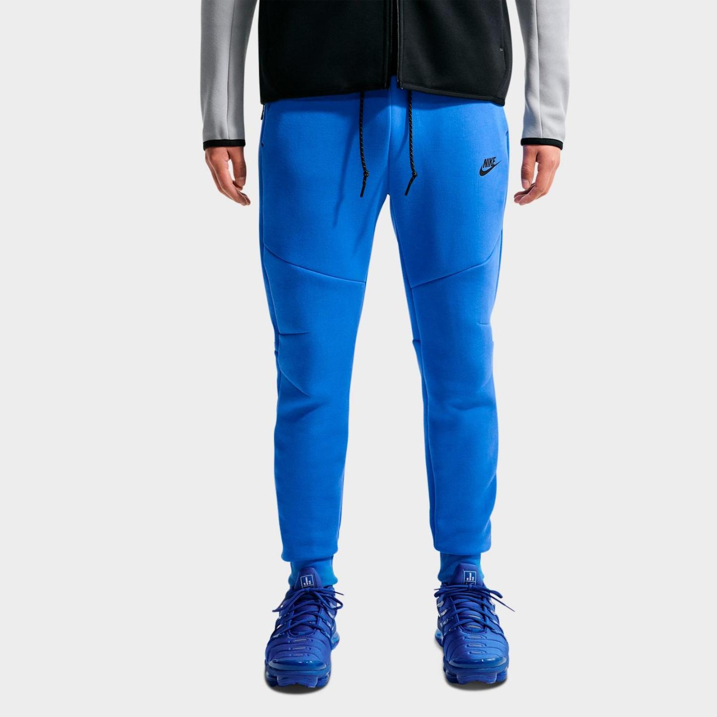 Men's Nike Tech Fleece Jogger Pants - Blue Crystal/Black/Black