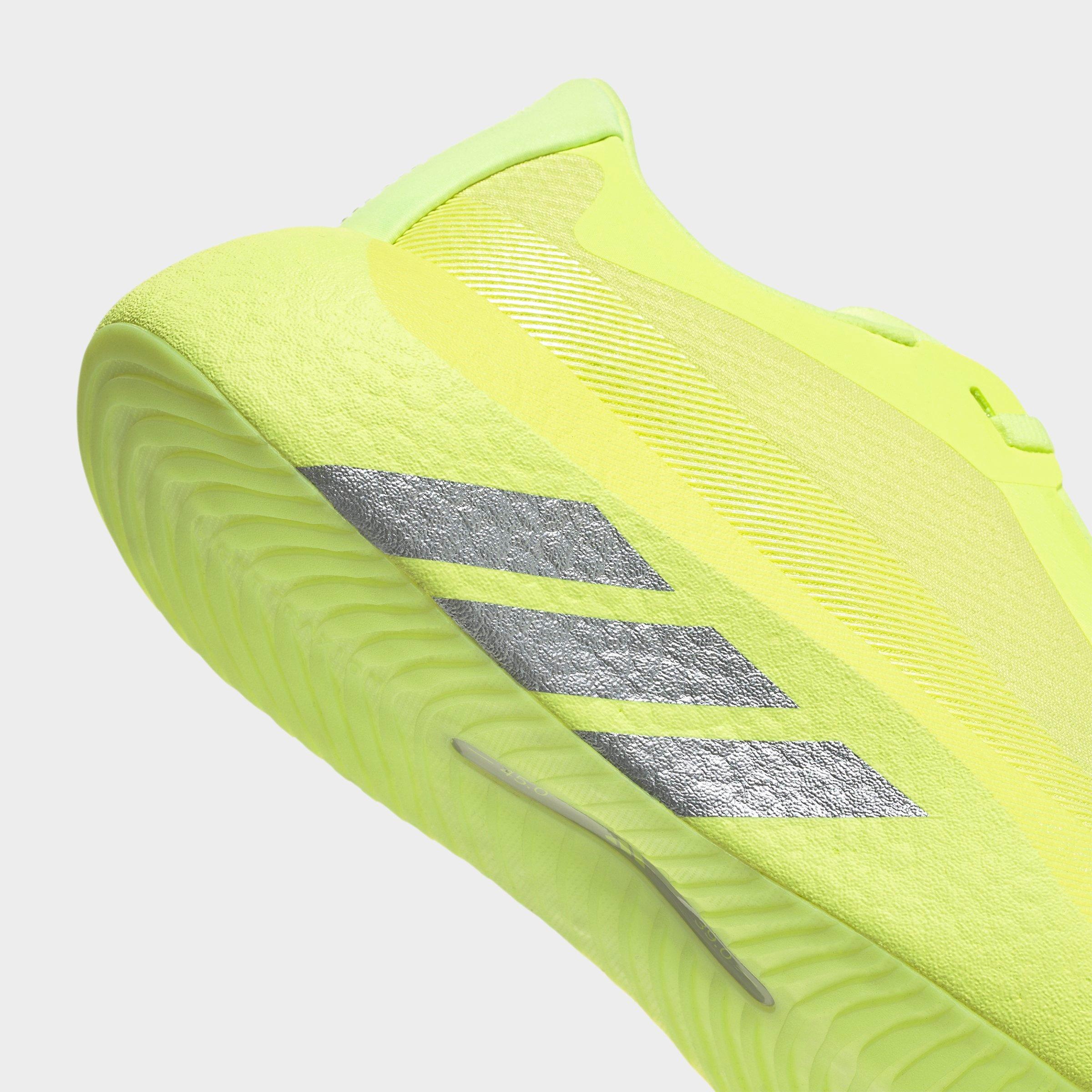 Women's adidas Hyperboost Edge Running Shoes - Part 2 - Hi-Res Yellow/Matte Silver/Light Solid Grey - Detail shot