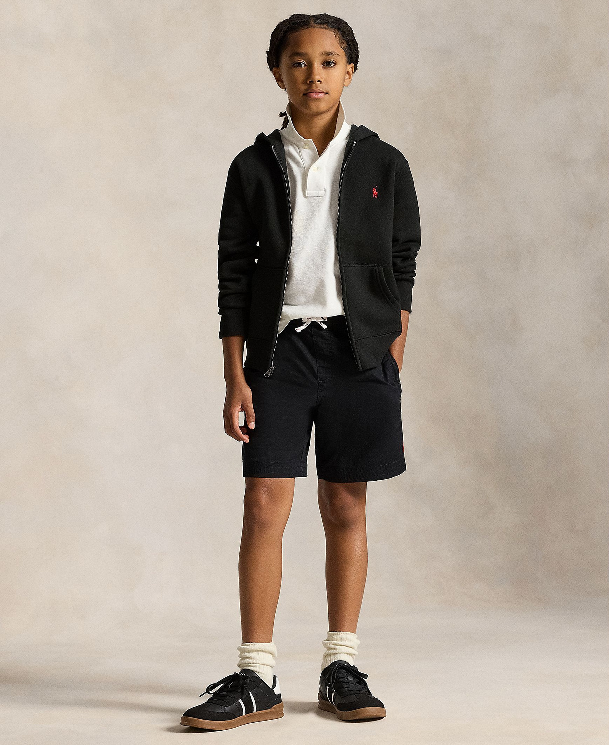 Polo Ralph Lauren 8-20 Boys' Cotton Fleece Zip Up Hoodie - Black