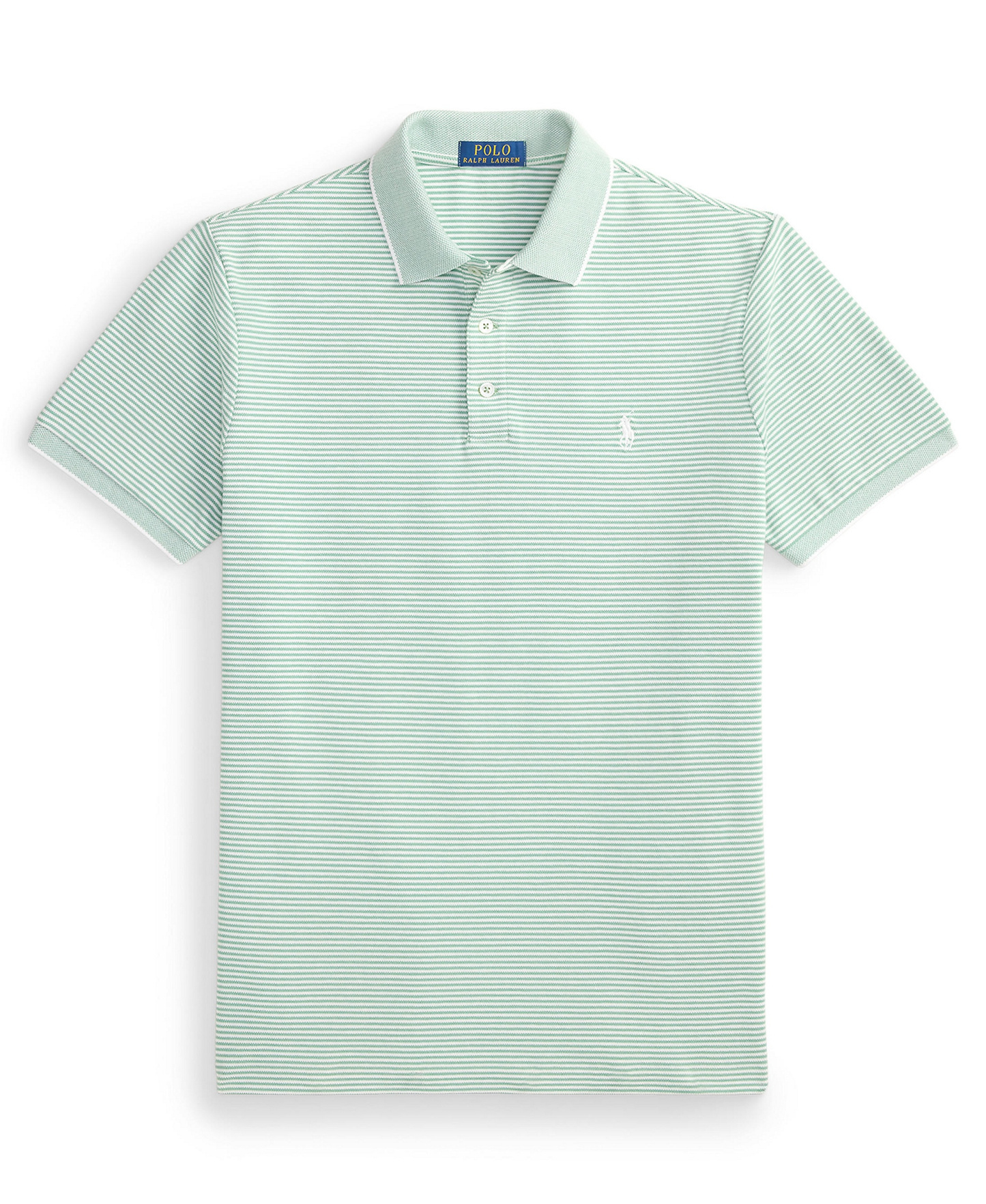 Polo Ralph Lauren Men's Classic-Fit Stretch Oxford Mesh Polo Shirt - Faded Mint/White