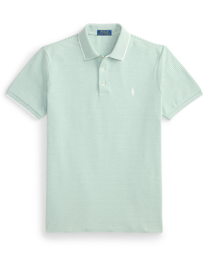 Polo Ralph Lauren Men's Classic-Fit Stretch Oxford Mesh Polo Shirt - Faded Mint/White