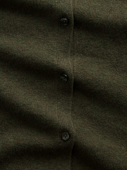 CashSoft Crop Cardigan - Bamboo green