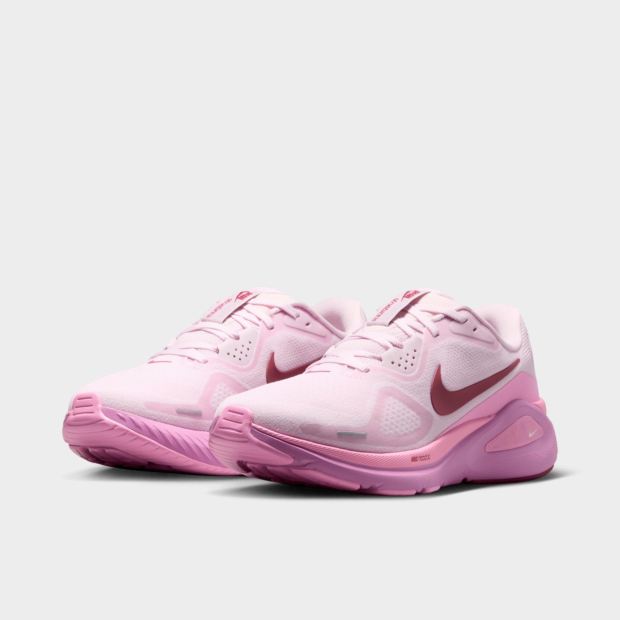 Women's Nithtke Structure 26 Running Shoes - Bleached Lilac/Pink Rise/Light Magenta/Pink Smoke - Both shoes facing left