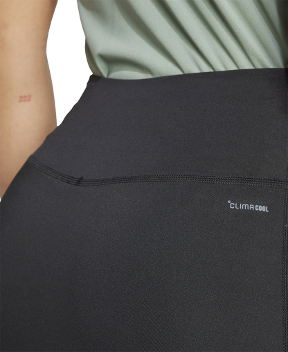 adidas Women's Three-Stripe Logo-Graphic Mini Skort - Black